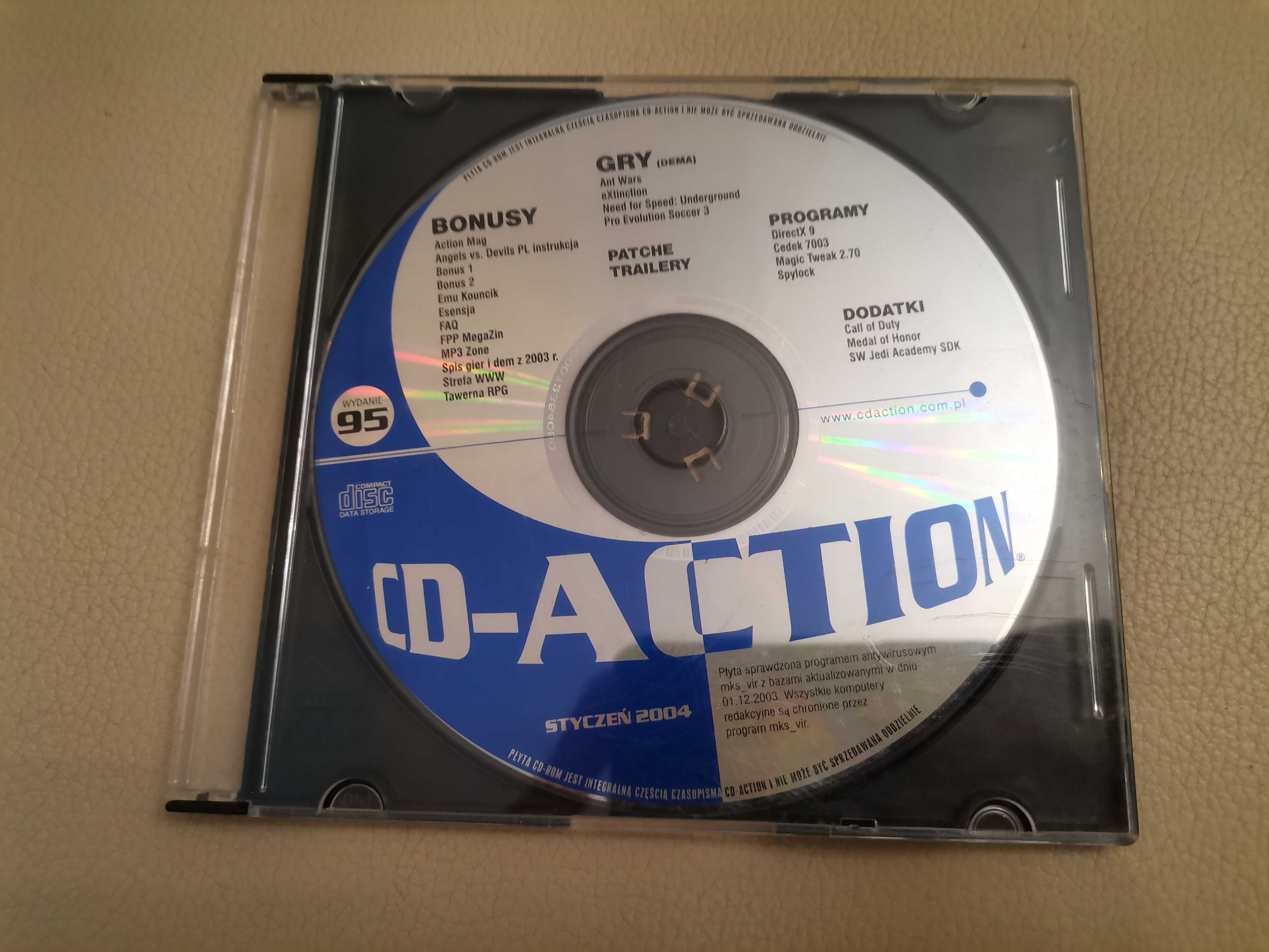 Pc 1xCd Cd-Action Gry Programy Dodatki Bonusy Oryginał