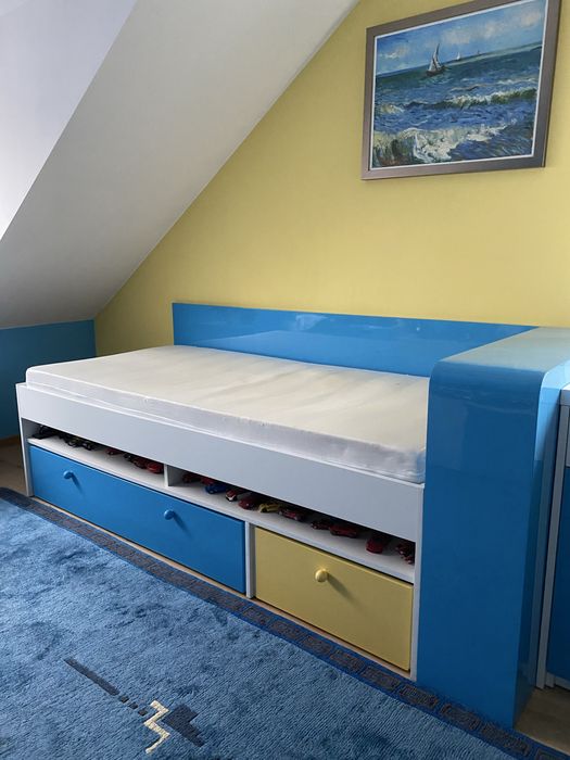 Łóżko młodzieżowe wg wlasnego projektu