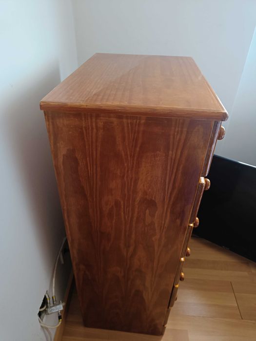 Mobília de quarto pinho mel