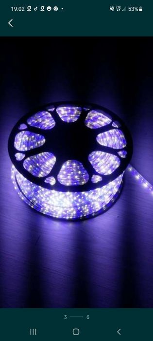 Wąż świetlny led 100m 2400LED 1m/24LED biały zimny i ciepły.Reklama