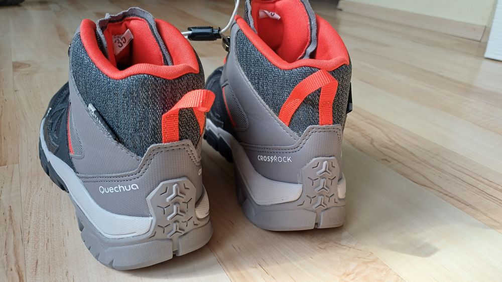 Buty turystyczne Quechua Crossrock Mid wodoodporne roz 35
