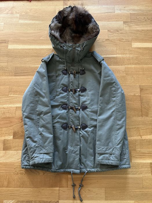 Sandro парка мех енота