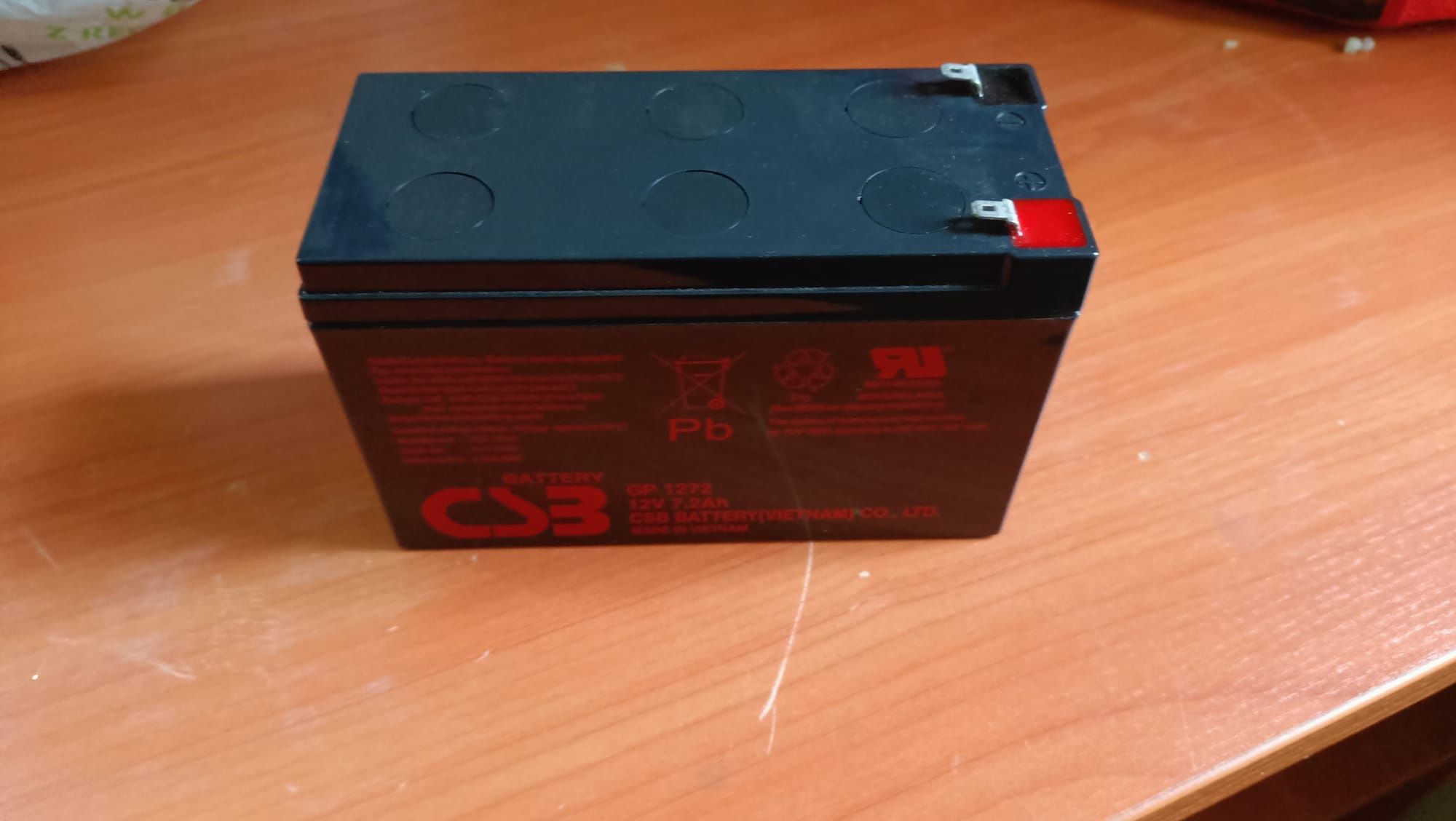 Akumulator żelowy CSB 12V 7,2Ah