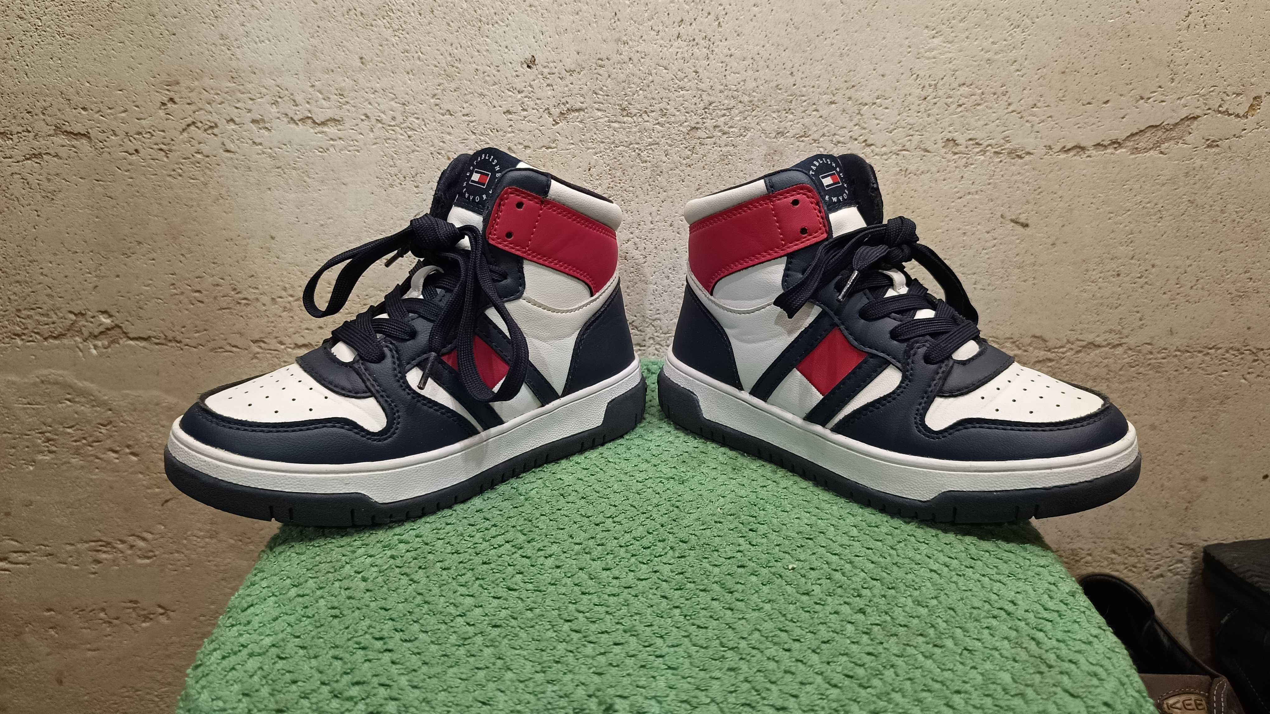 Wysokie sneakersy TOMMY HILFIGER r.32 stan bardzo dobry