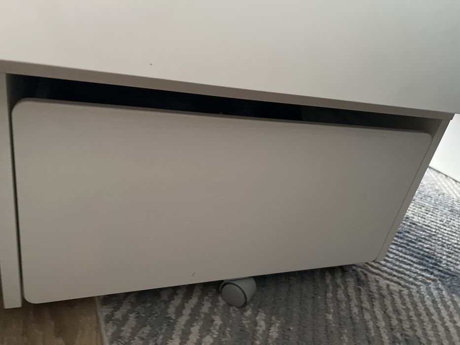 Łóżko IKEA SLÄKT + stelaż, pojemniki na pościel – Piastów