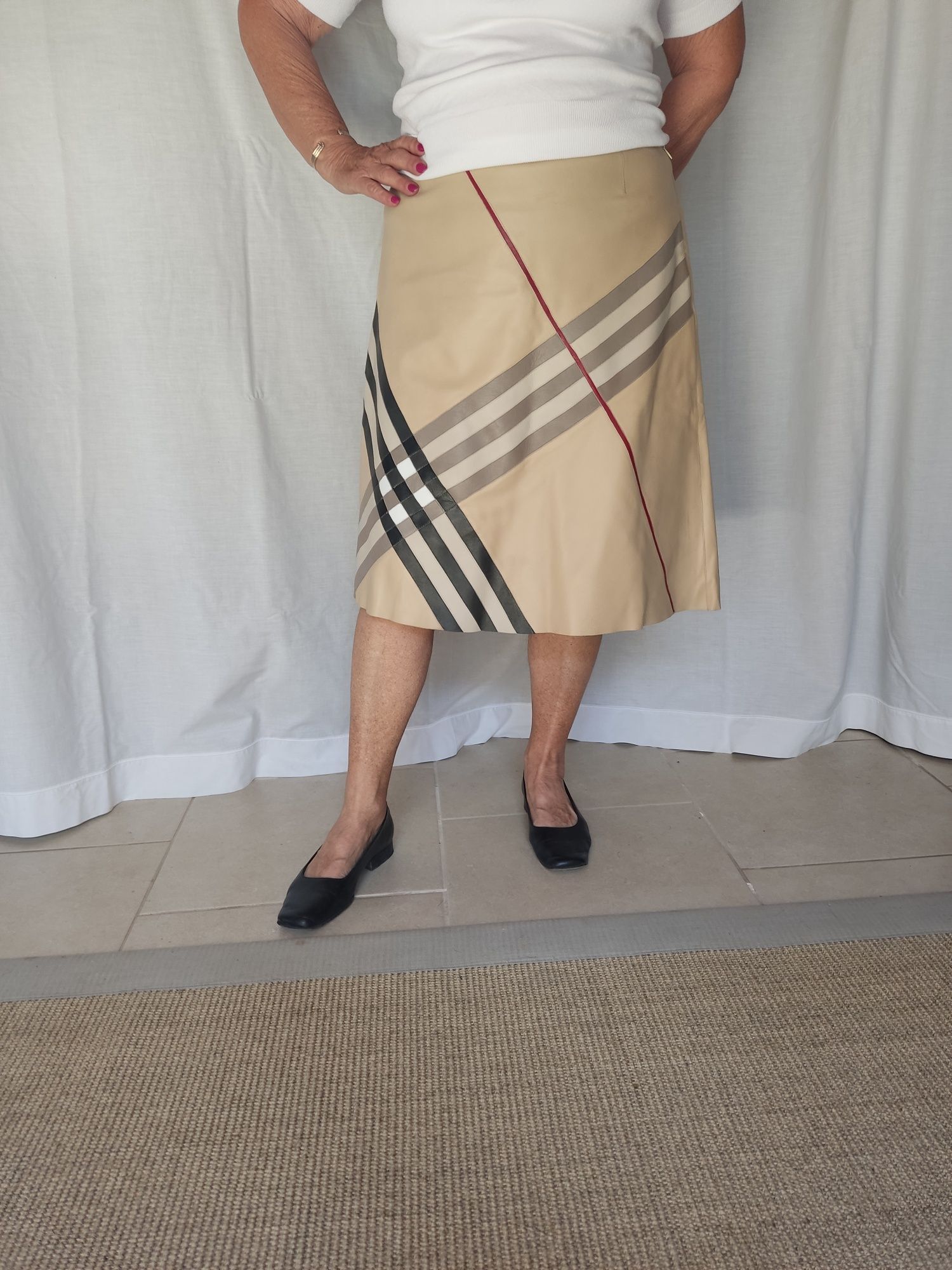Saia Cabedal Burberry M 38