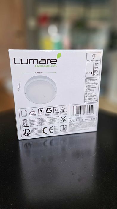 Lampa sufirowa LED, Lumare, 12W, 1020lm, 2700k.