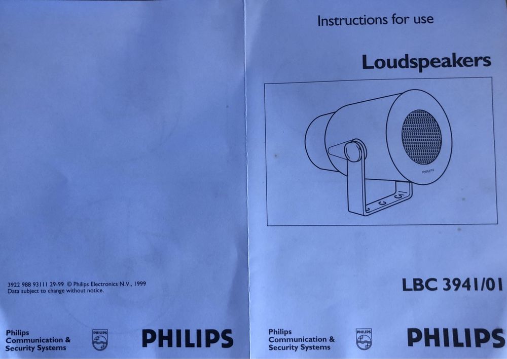 Звуковий прожектор Bosch (Philips) LBC 3941 / 01 6V