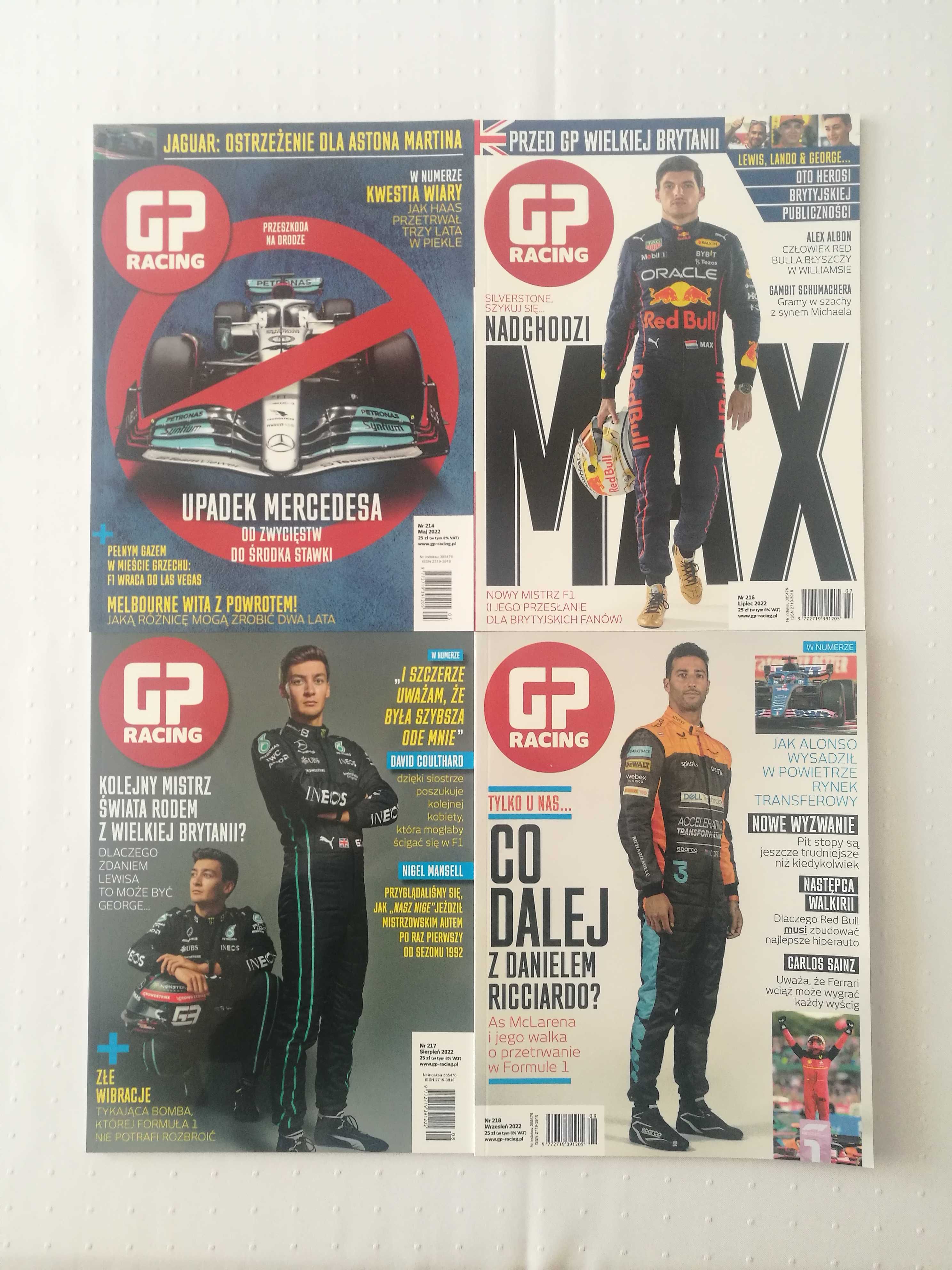 GP Racing magazyn 8 numerów z 2022 r.