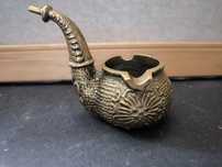 Cinzeiro de cachimbo em bronze
