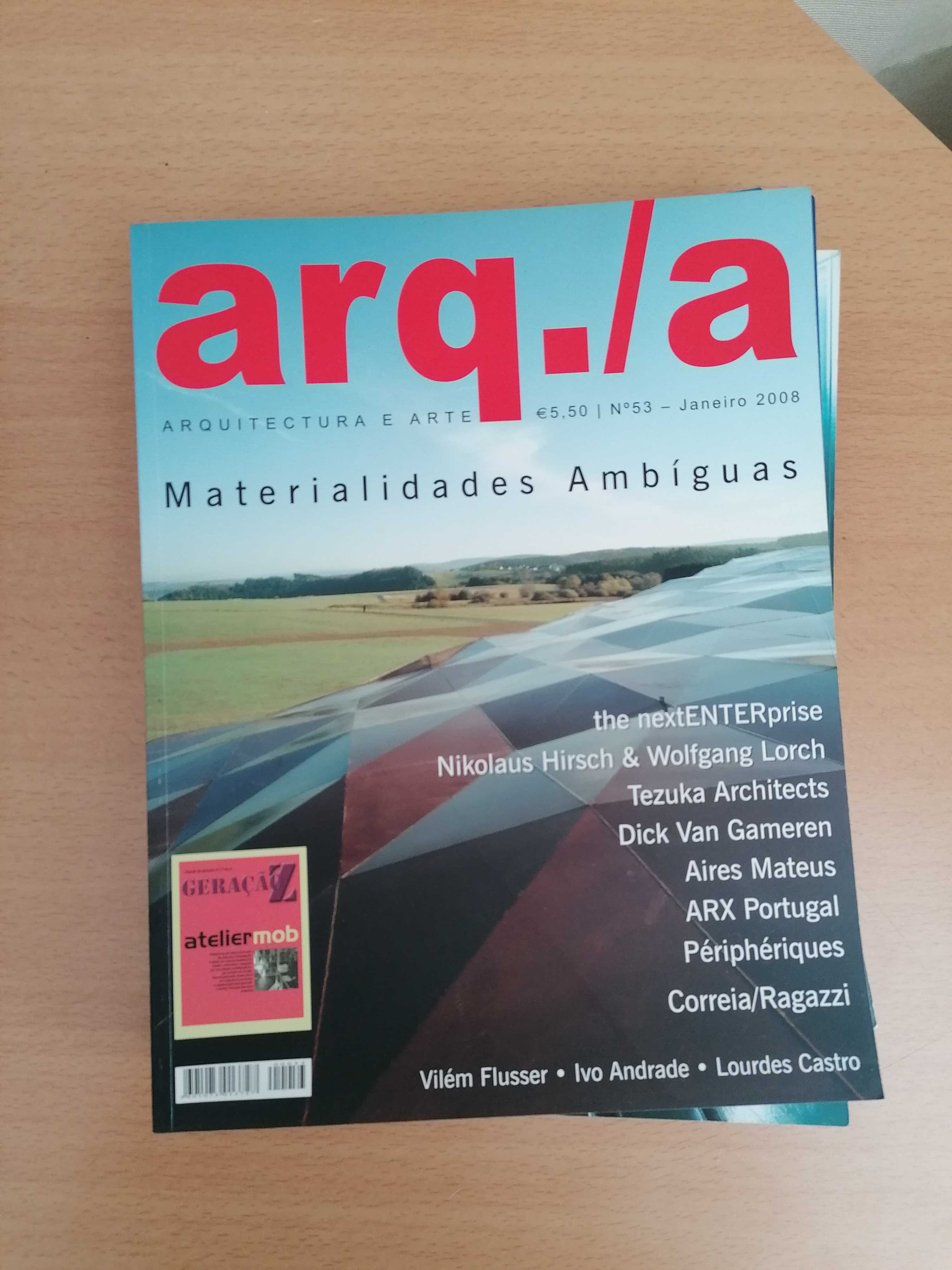 Revistas arq./a números 47/48, 49, 50, 51 e 53
