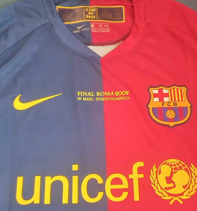 Koszulka retro Barcelona 08/09, finał LM, XL, nowa, Messi #10