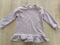 Bluza bluzka z falbanką liliowa baskinka Baya r. 98
