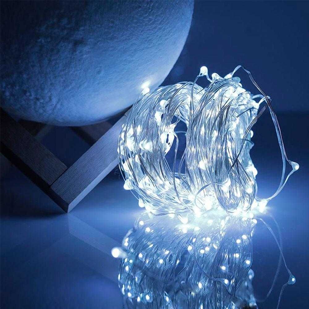 Гірлянда нитка Роса від USB, 50м, 500LED + пульт