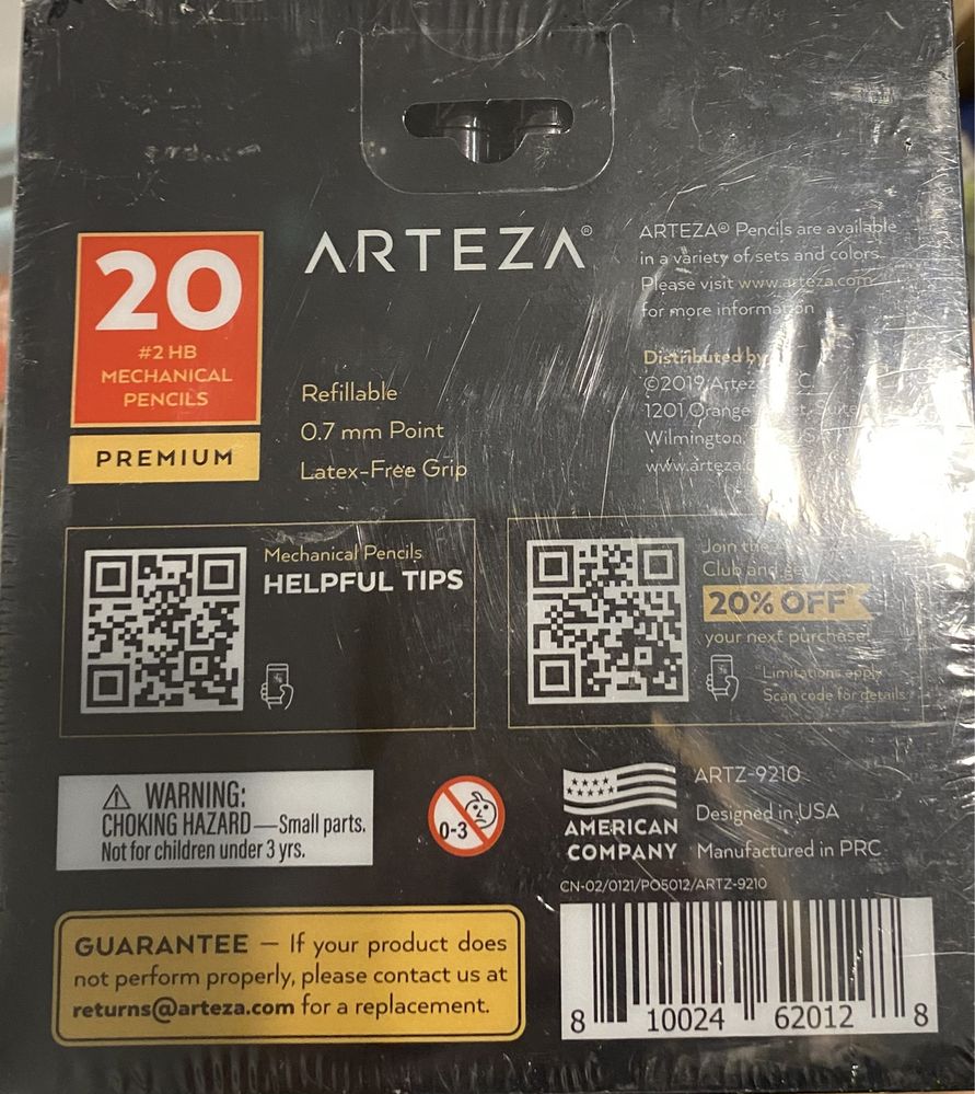 Ołówki automatyczne Arteza 20 szt