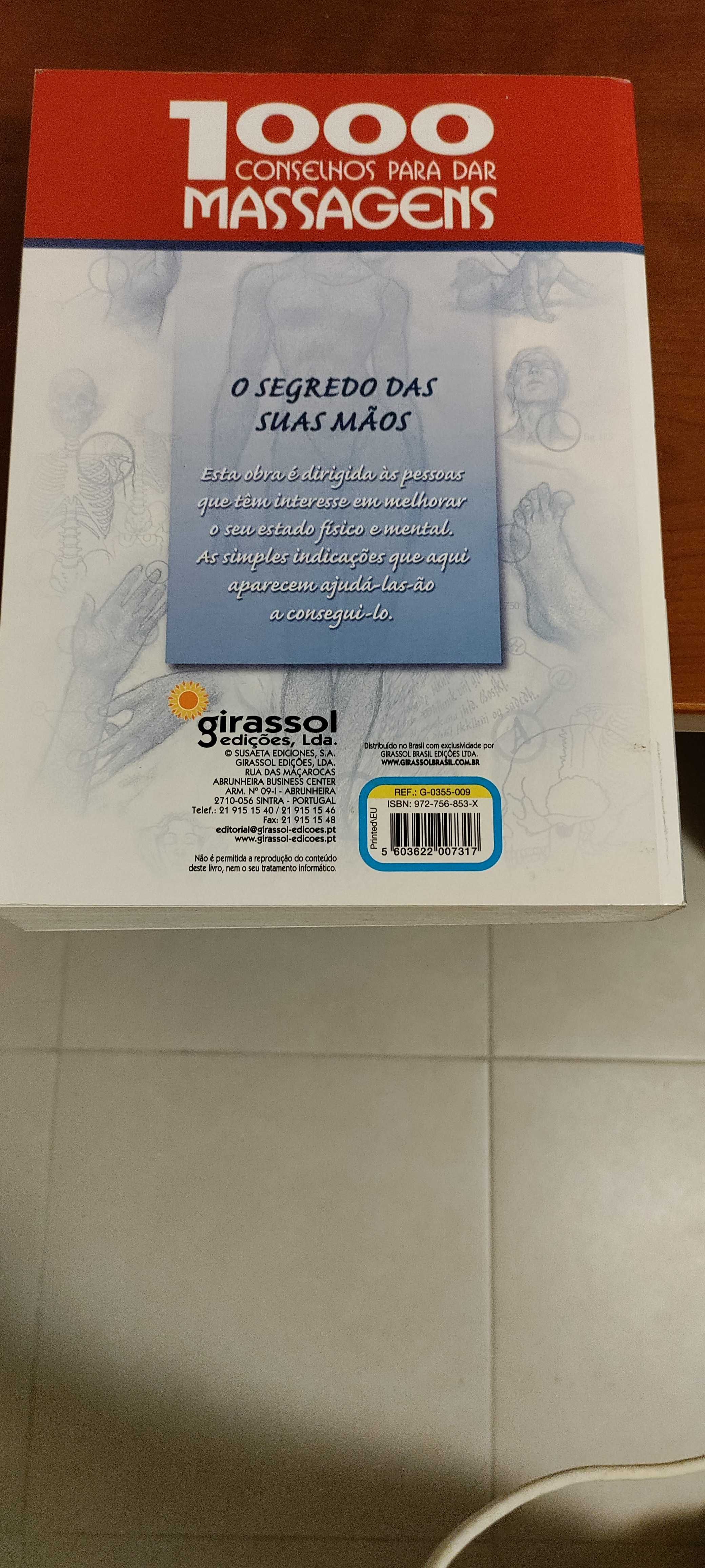 Livro 1000 Conselhos para dar Massagens