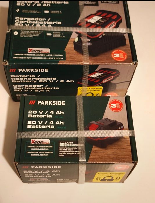 Pack bateria + carregador 20v Parkside