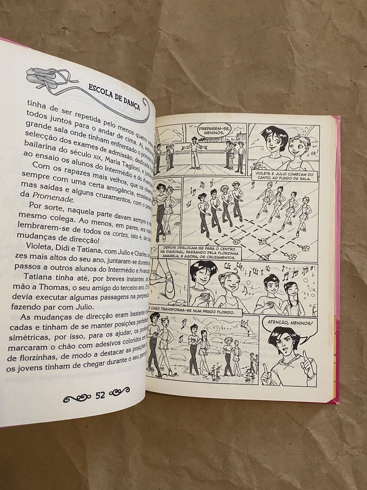 Livro juvenil da coleção Escola de Dança