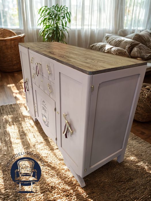 Móvel Aparador  Rosa Velho