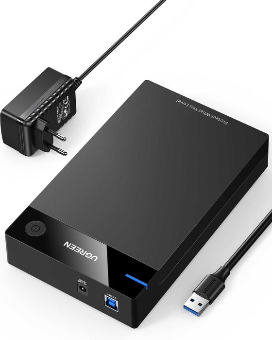 UGREEN Capa de disco rígido SATA SSD de 3,5" suporta até 20TB