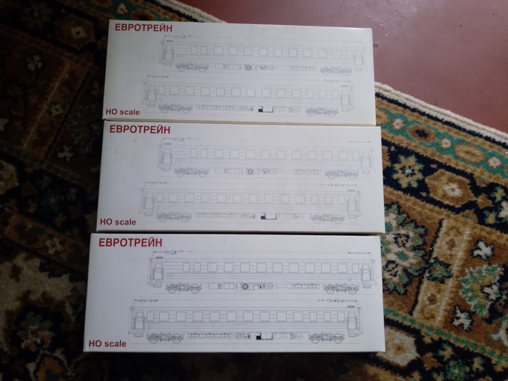 Коробки Евротрейн для пассажирских вагонов 1:87 НО как Piko, Roco.