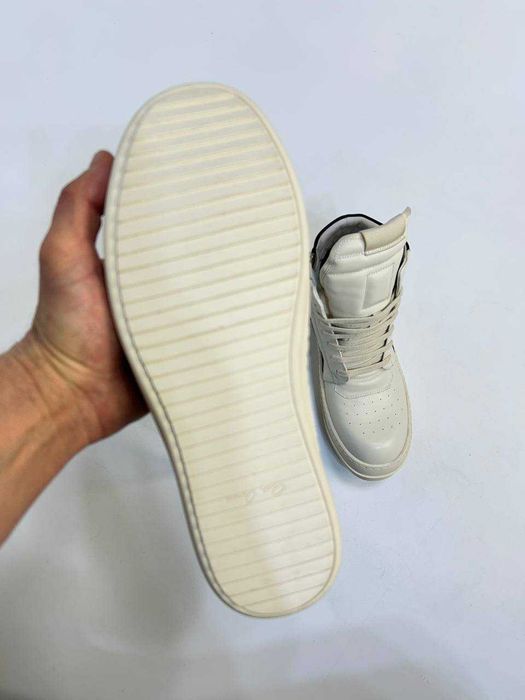 Rick Owens GEOBASKET кеды 43 44 42 кроссовки белые білі кеди кросівки