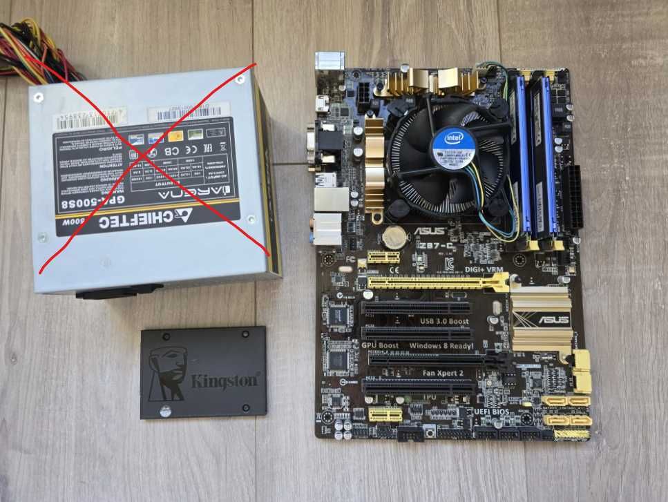 Материнська плата Asus z87-c + процесор Intel Core i5 4670 + інше