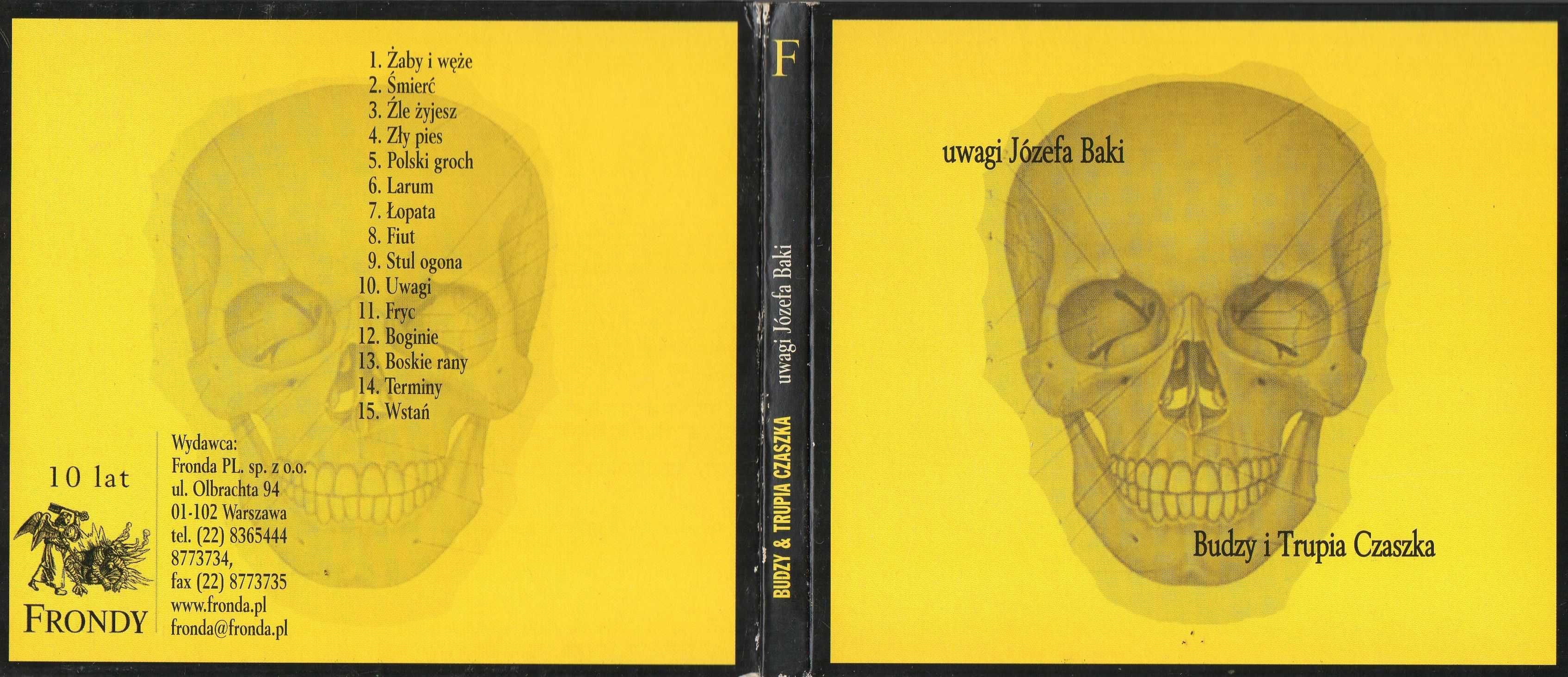 Budzy i Trupia Czaszka – Uwagi Józefa Baki [CD] Fronda