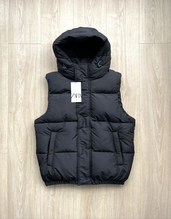 Жилет Zara (S,M) Hooded Vest Оригінал Куртка Ветровка Мужская Новая