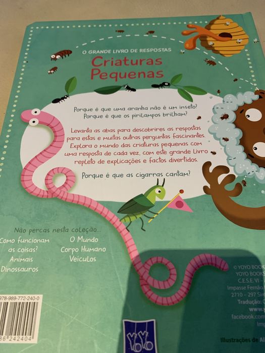 O grande livro de respostas, criaturas pequenas.
