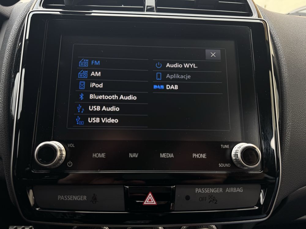 Radio dotykowe mitsubishi asx outlander
