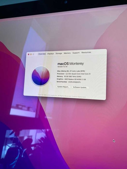 iMac Retina 5K 27″ (Late 2015) – 1 TB, jak nowy