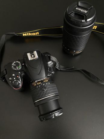 Фотоапарат nikon D3400 + об‘єктив 70-300мм + зарядка + сумка