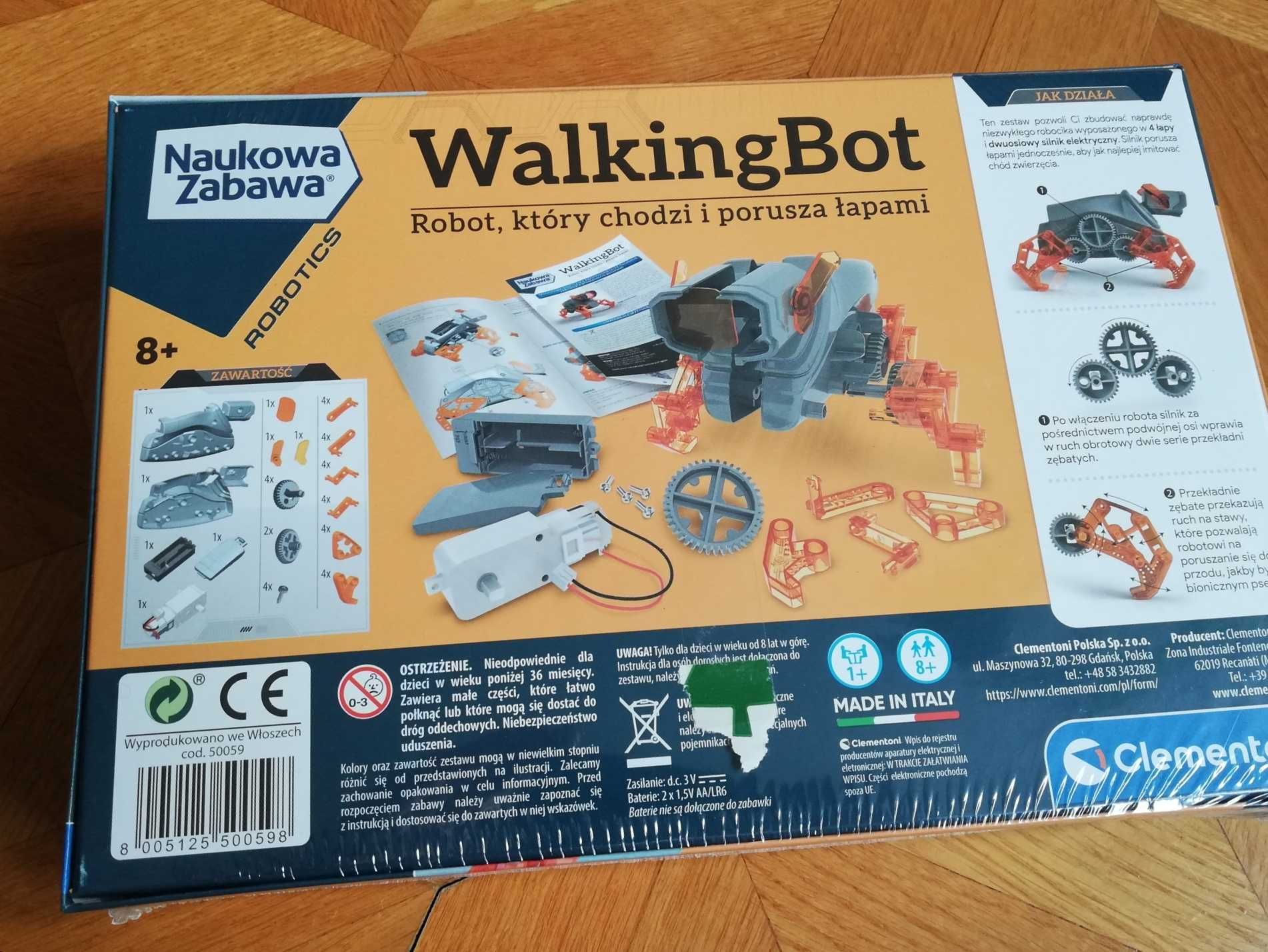 Walking Bot Clementoni 8+ Nowy