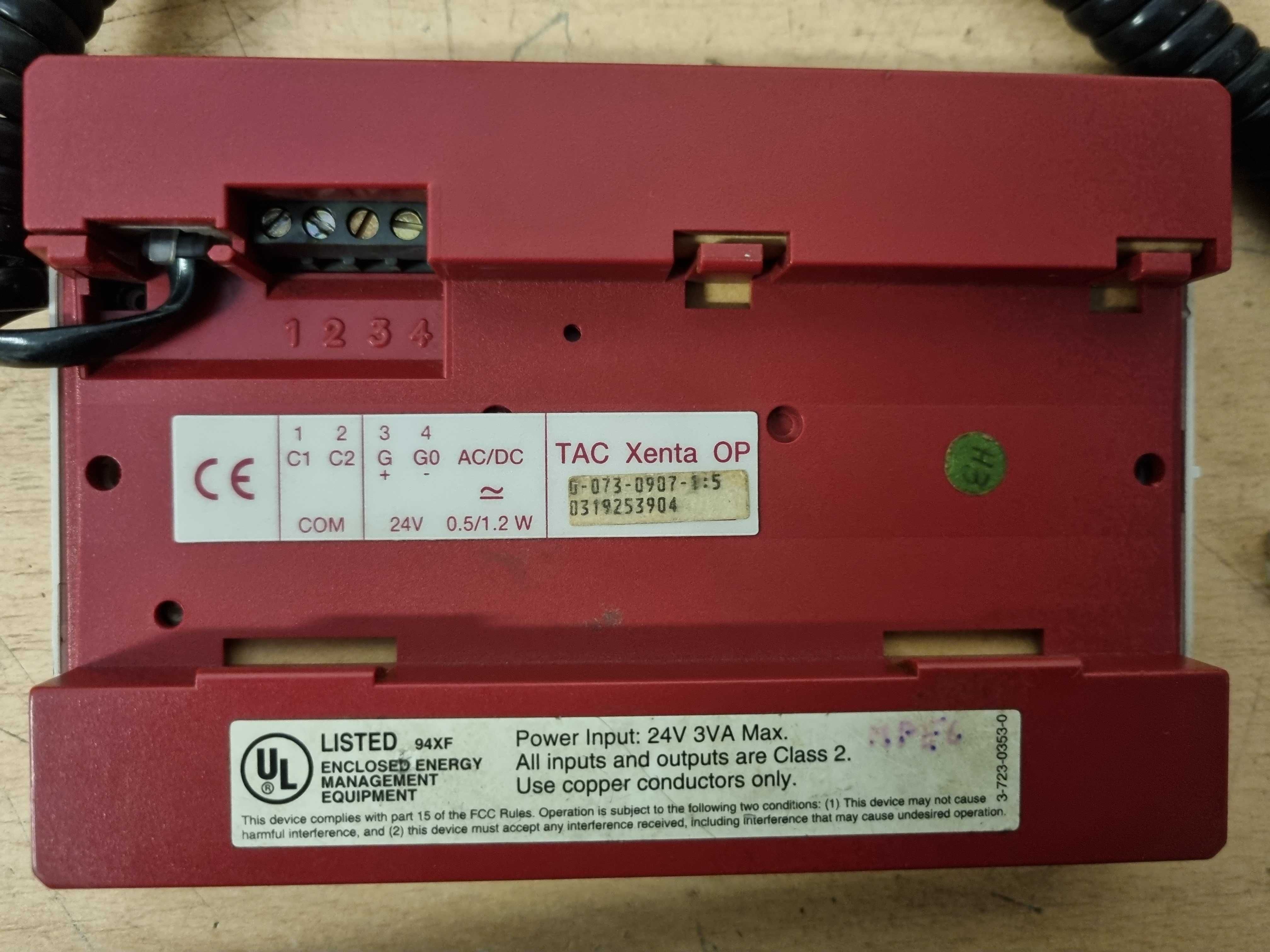 Sterownik TAC Xenta 301 + TAC Xenta OP