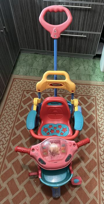 Продам детский велосипед с ручкой