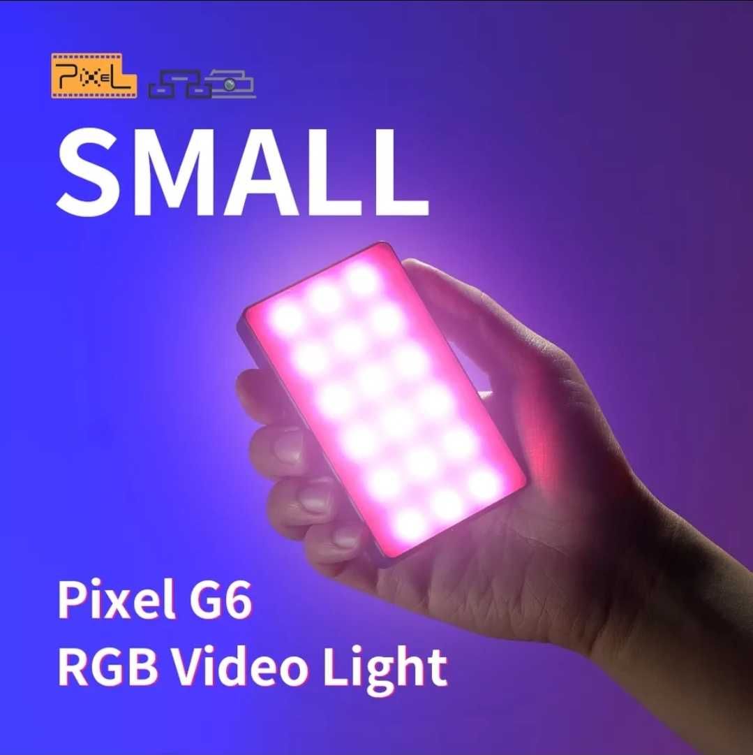 Pixel g6 RGB Led портативный свет для фото и видео фонарик