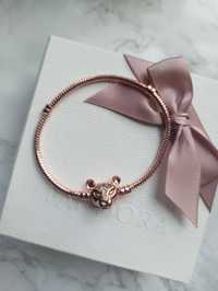 Bransoletka rosegold pandora 18 cm