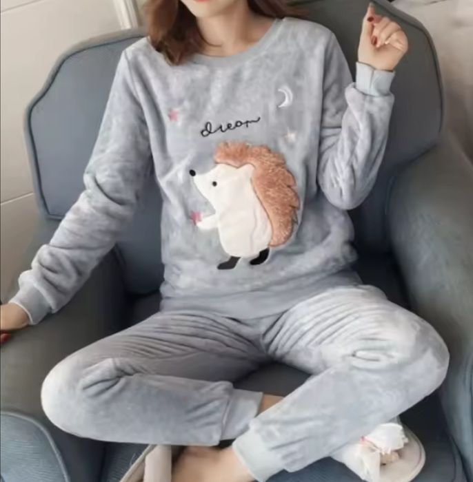 Тёплые домашние пижамы