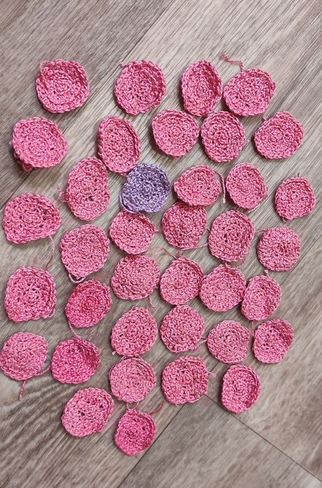 Образцы, заготовки вязаные крючком для уроков труда одним лотом