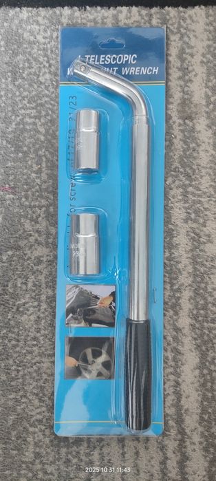 Lewarek podnośnik zestaw klucz do kół