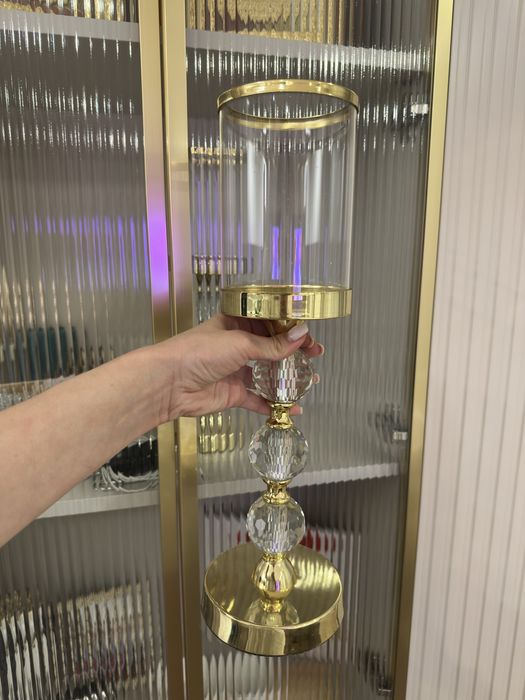 Підсвічники, декор для дому, хрусталь, вишукані підвічники