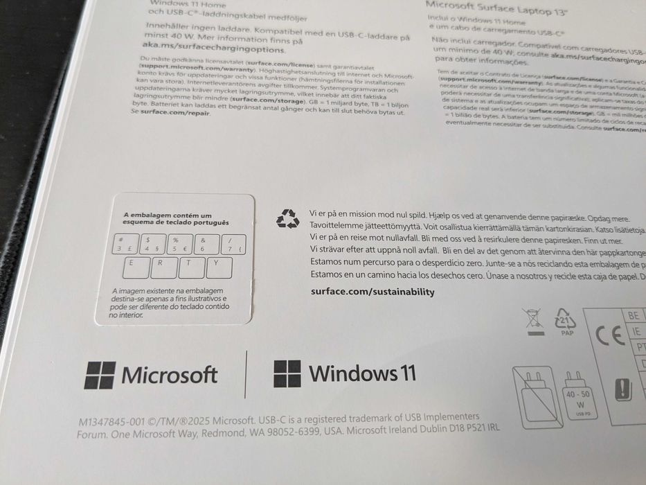 Como NOVO - Surface 13" 2025 Copilot+ | X Plus | 16GB | 256GB