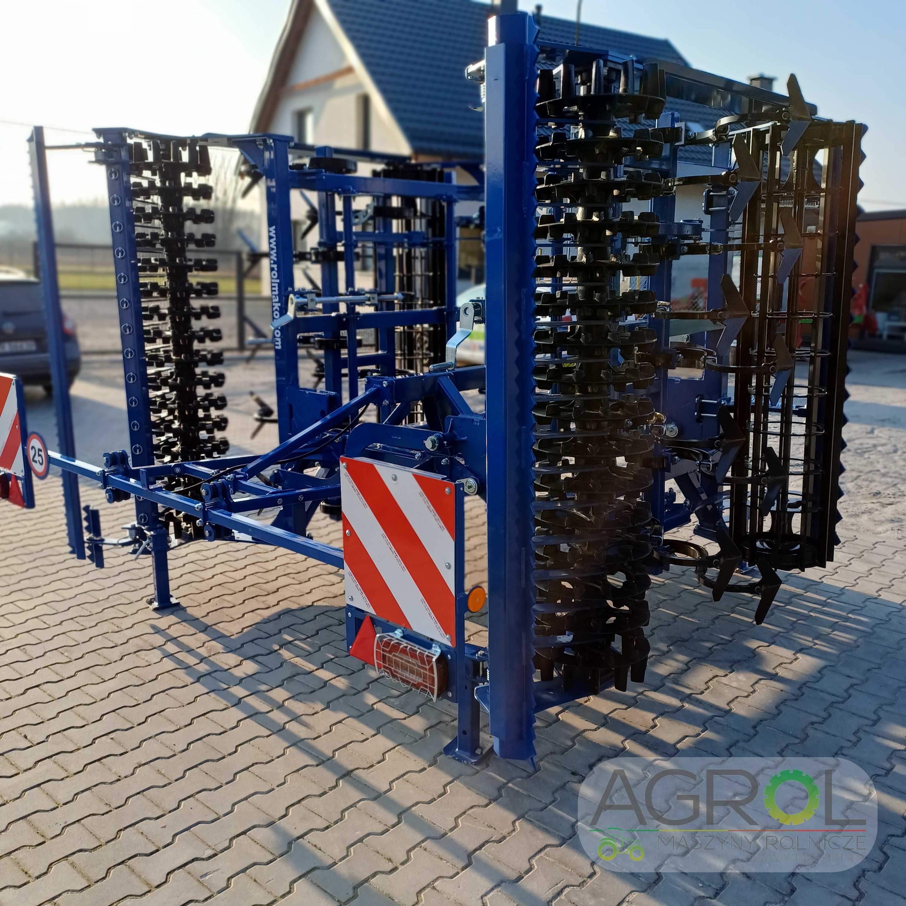Kompaktowy agregat uprawowy U684 Rolmako 4,0m hydrauliczny ząb SX