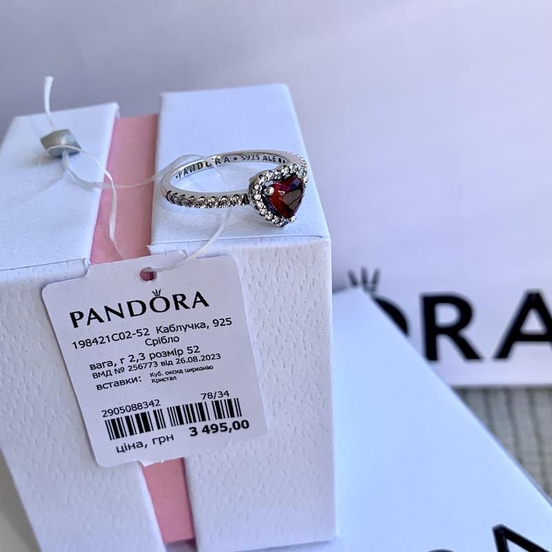 Каблучка Пандора оригінальне кольцо Pandora новая срібло Пандора