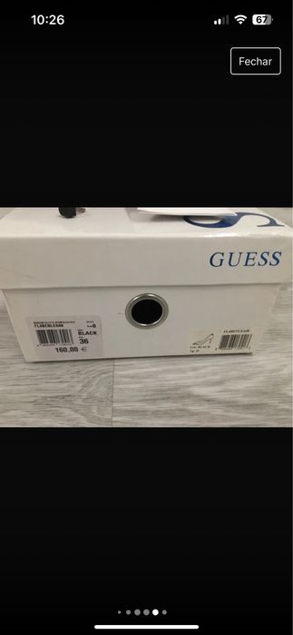 Sapatos Guess, originais, em pele