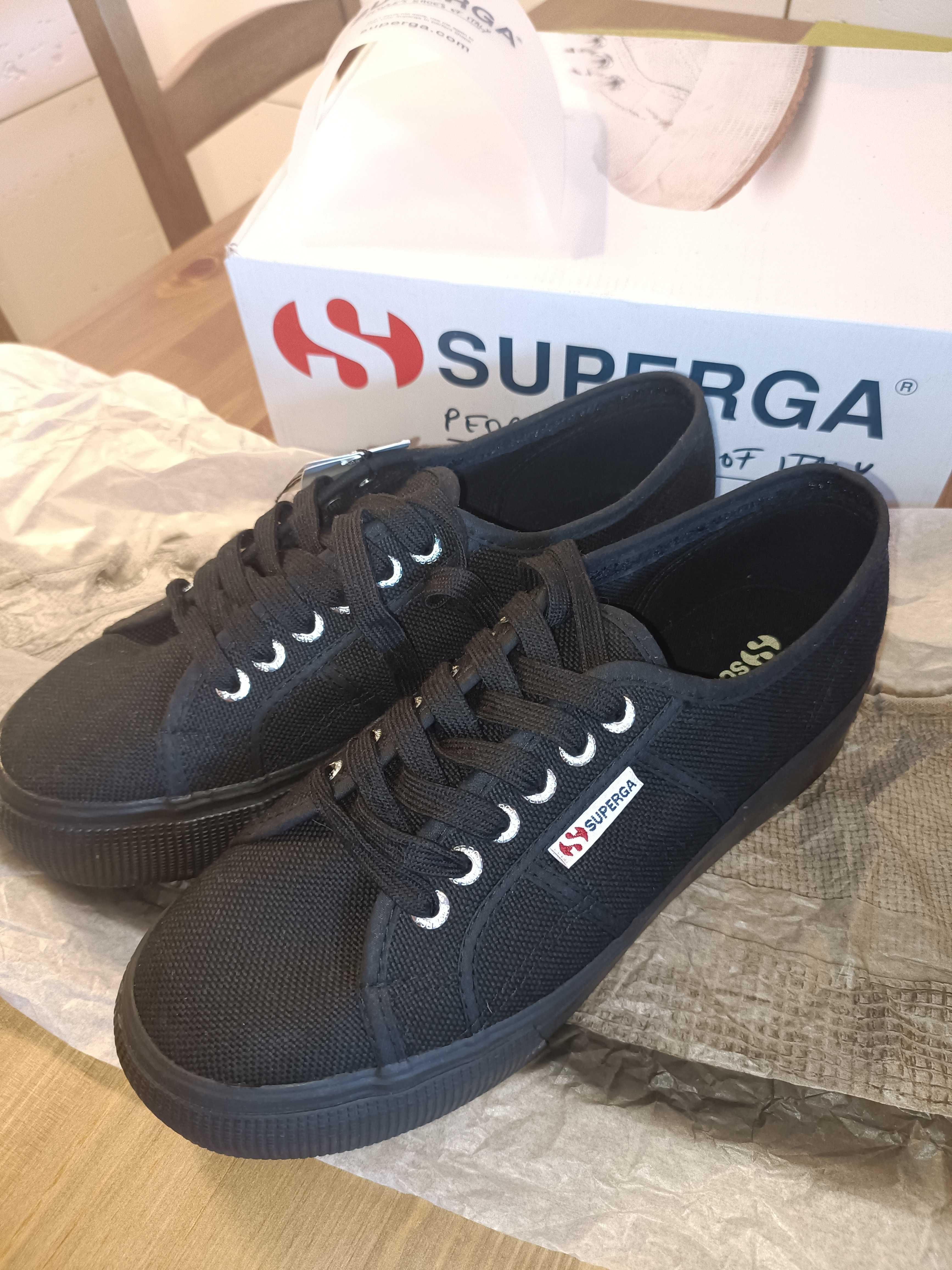 Superga trampki na platformie