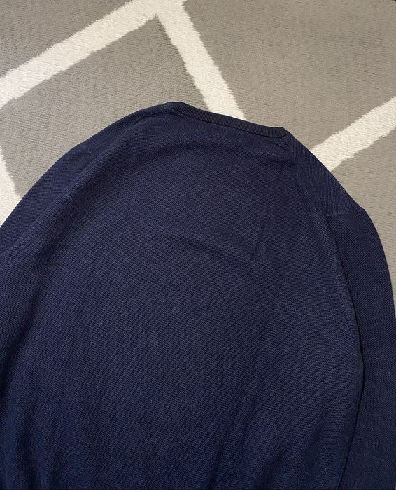 Męski sweter Polo Ralph Lauren Pima Cotton granatowy elegancki XL