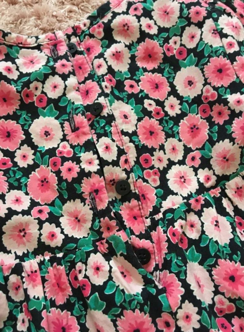 Sukienka kwiaty kwiatowa 12-18 F&F