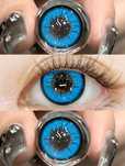 Blue soczewki kontaktowe 0.0 cosplay